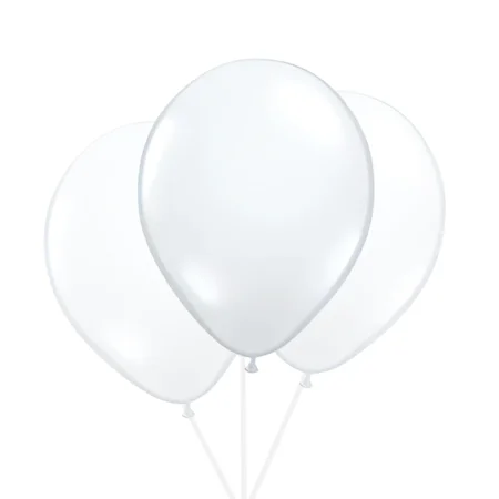 Classic White Party Balloons-3pcs