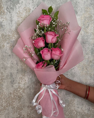 Pink Rose Bouquet