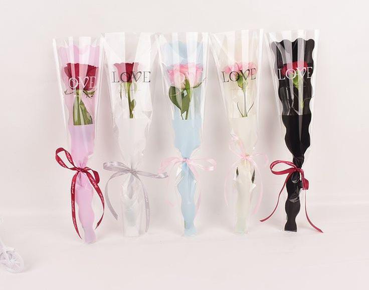 Single Stem Rose – Premium Gift Wrap Collection