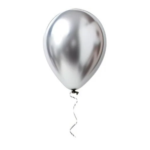Silver Chrome Metallic Party Balloons