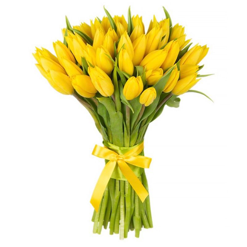 Sunny Yellow Tulip Bouquet