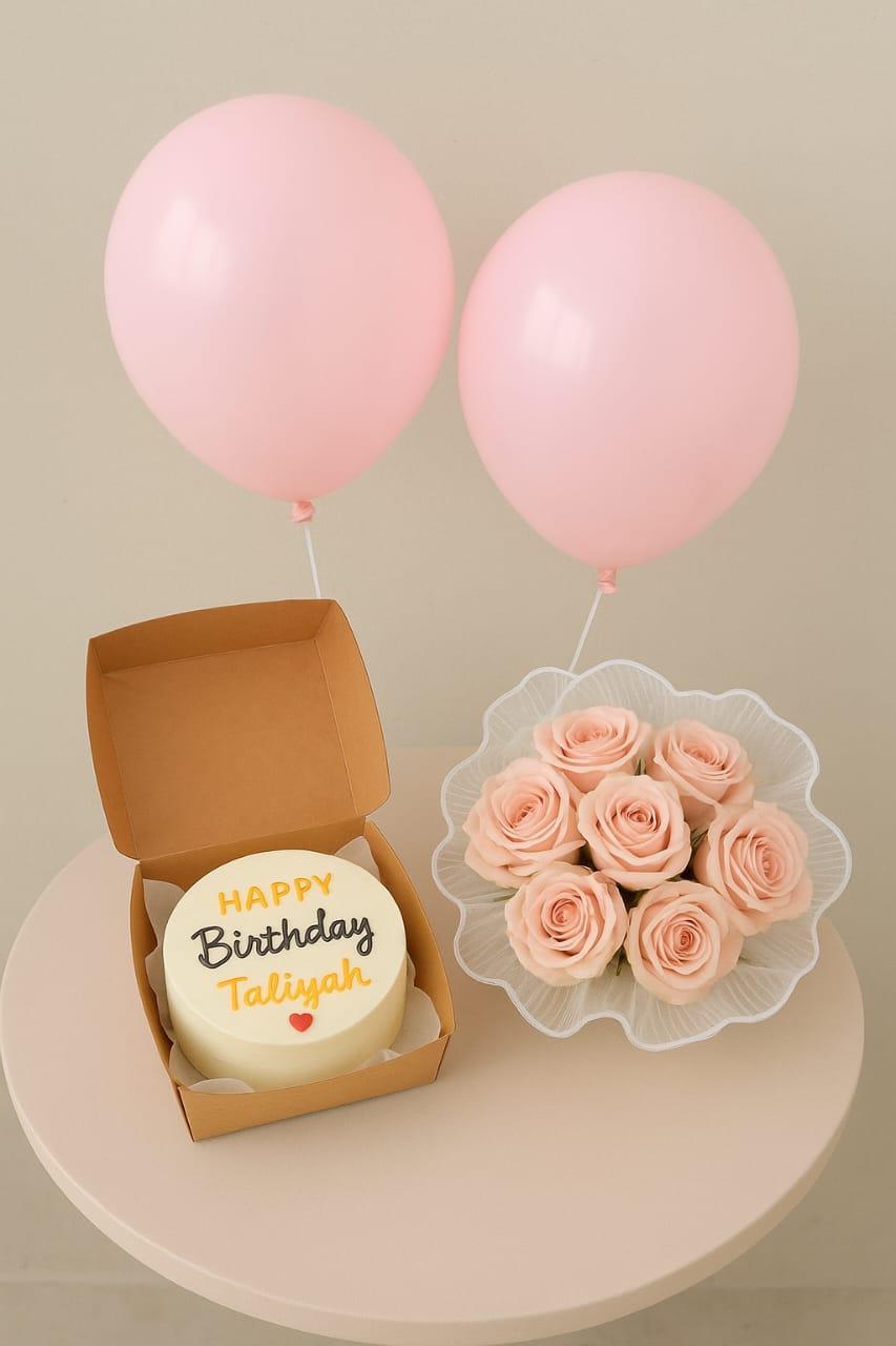🎂🌸🎈 Taliyah Bento Cake Combo