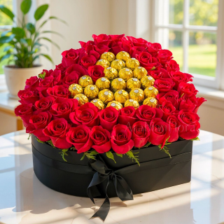 ❤️🍫 Amour Noir Heart Box