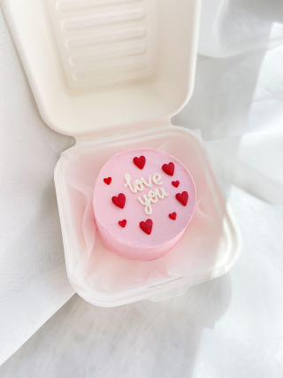 Pink Love You Bento Cake