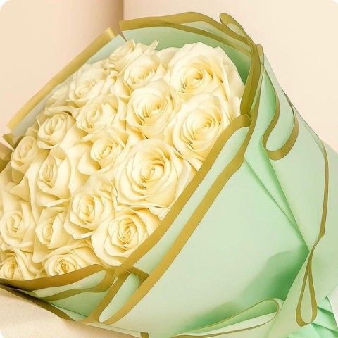 💐 Ivory Grace Floral Wrap - Image 3