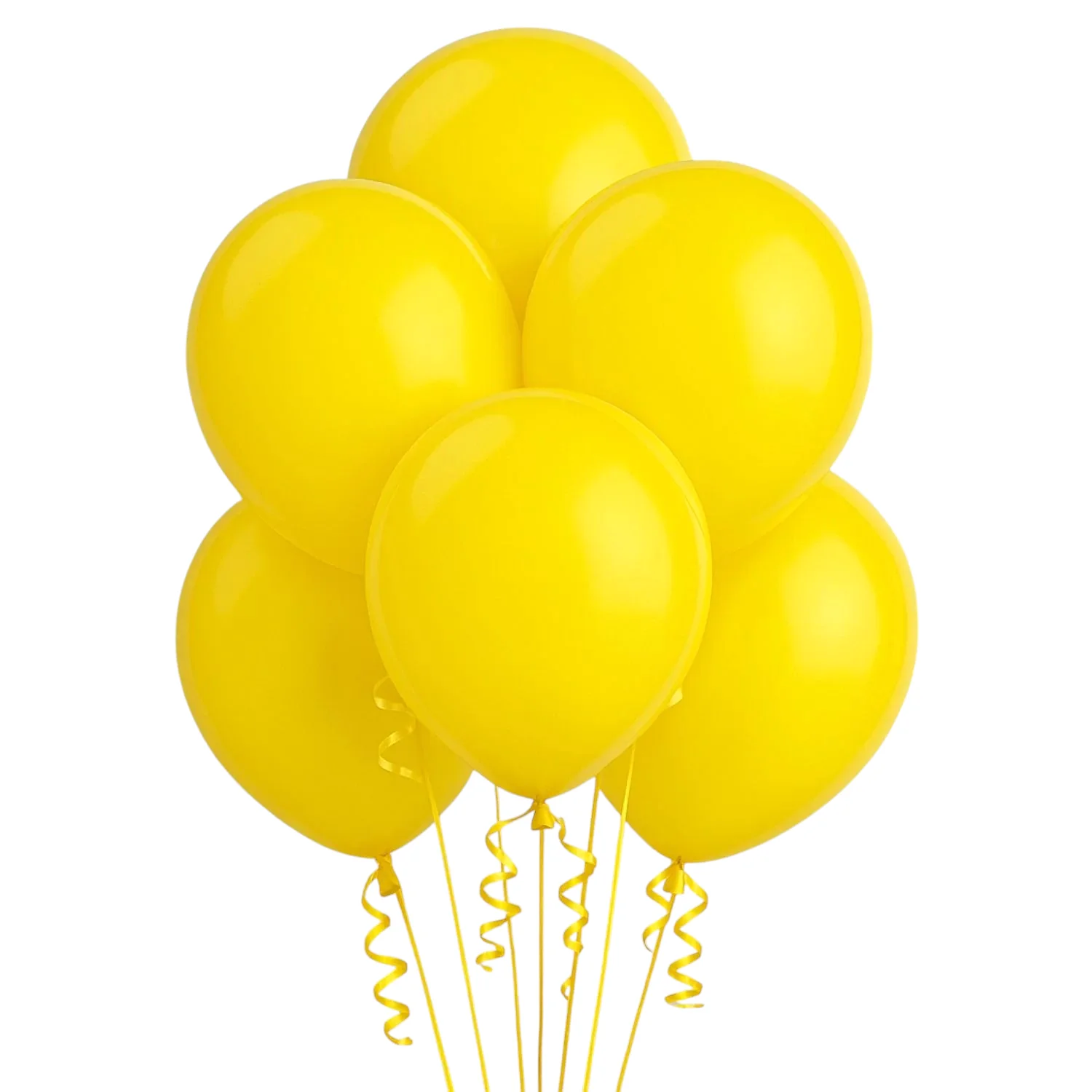 Sunny Yellow Party Balloons-6pcs
