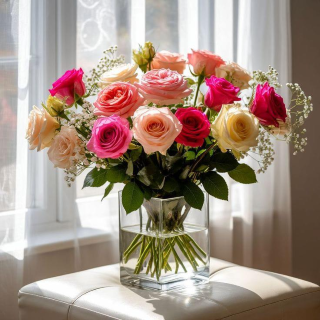 Elegant Mixed Rose Bouquet