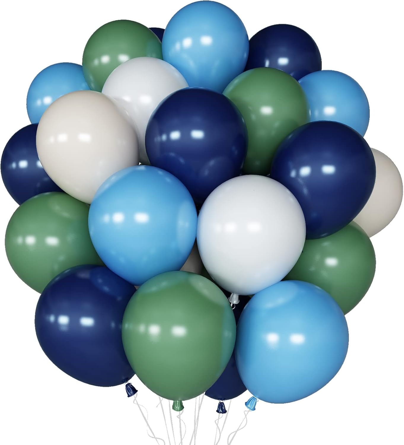 The "Eucalyptus & Ocean" Assorted Balloon Set-15pcs