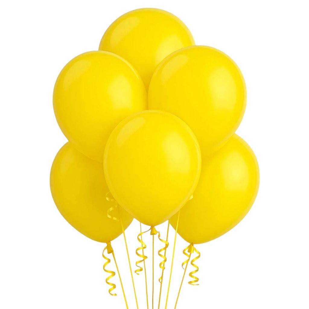 Yellow Balloons 6pcs