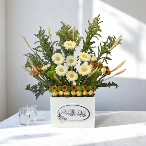 Elegant Floral Chocolate Arrangement