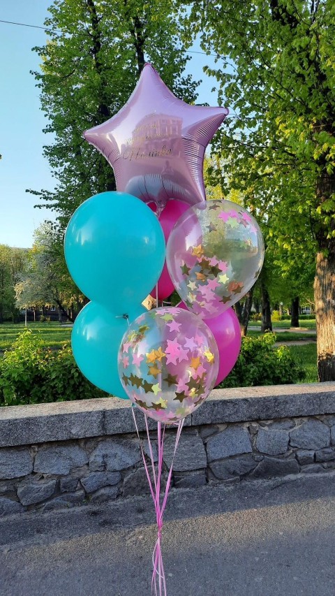 🎈 Starry Birthday Balloon Bouquet