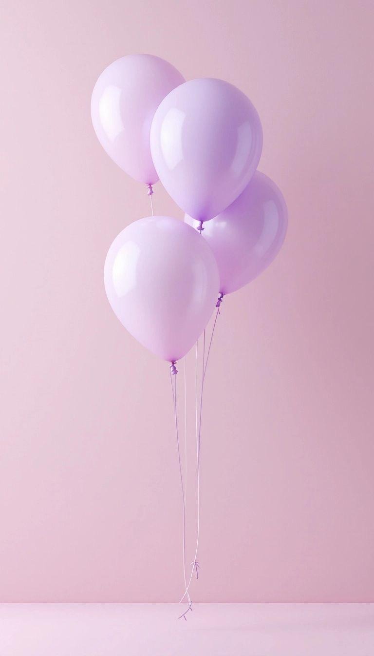 🎈 Pastel Purple Balloon Bouquet