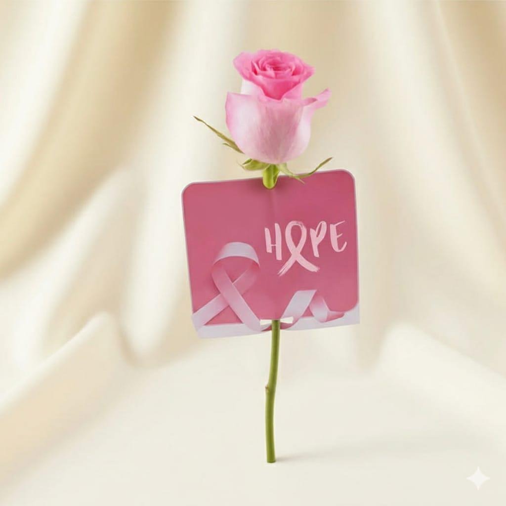 💖 Single Hope Rose for Awareness