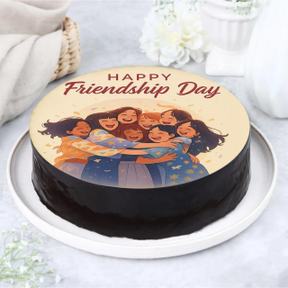 Friendship Day Chocolate Cake