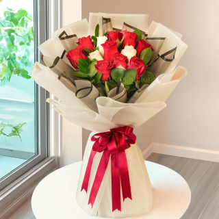 Radiant Harmony Rose Bouquet