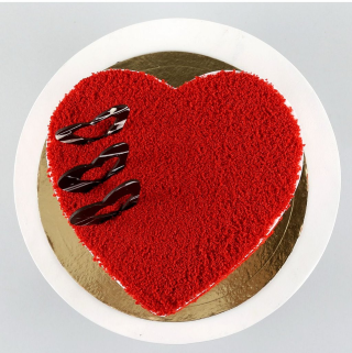 Romantic Red Velvet Heart Cake – A Sweet Gesture of Love - Image 2