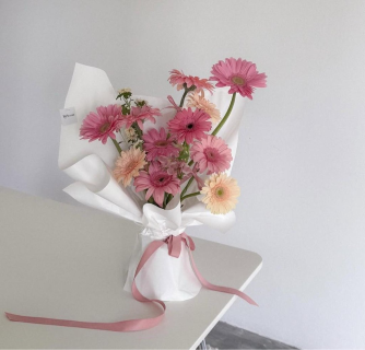 Soft Pink Gerbera Bouquet