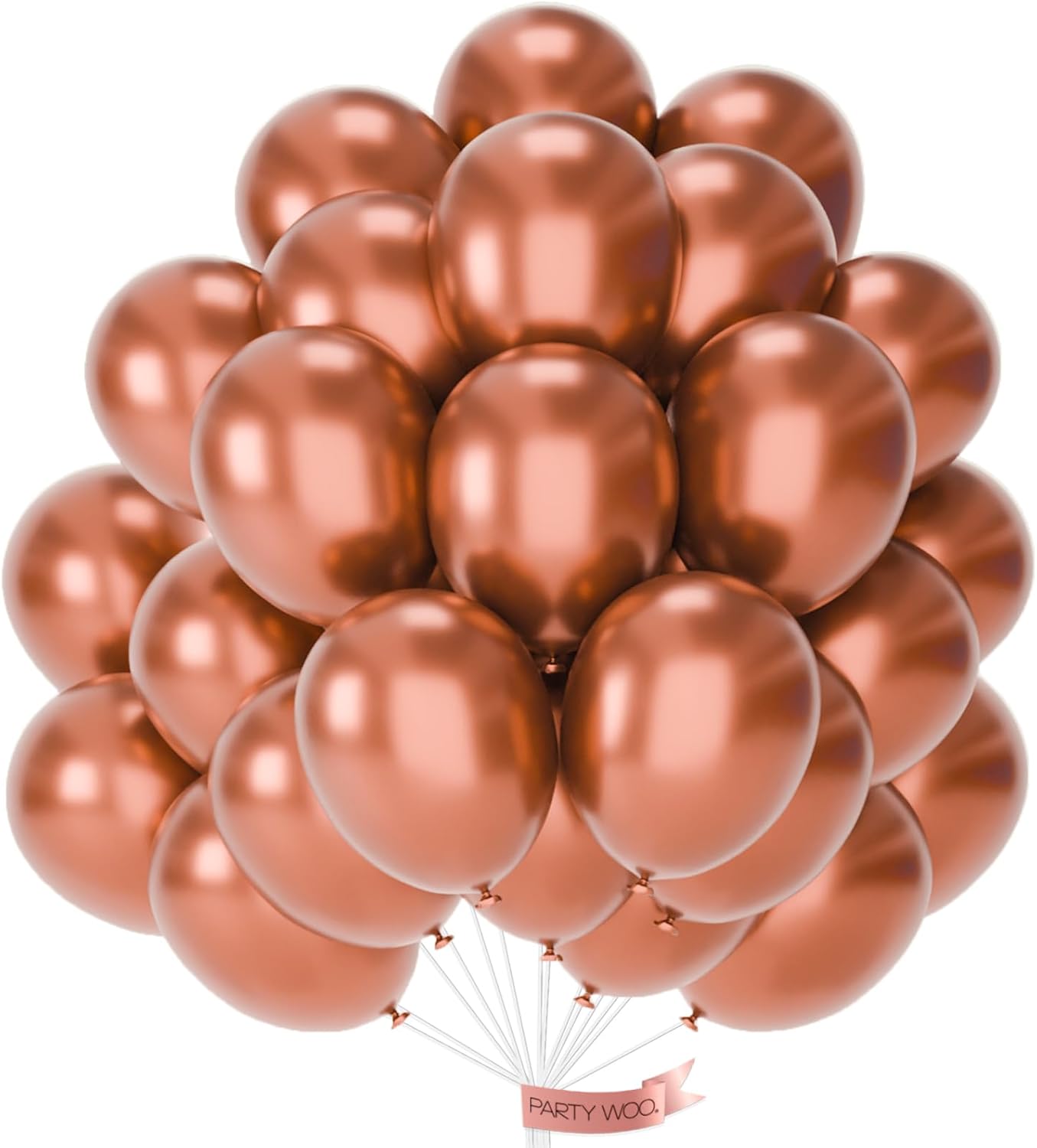 PartyWoo Metallic Copper Balloons-15pcs