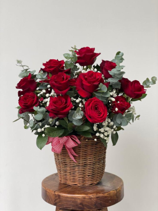 Scarlet Bloom Basket