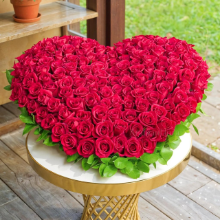 ❤️ Heartfelt Bloom – 150 Rose Stems