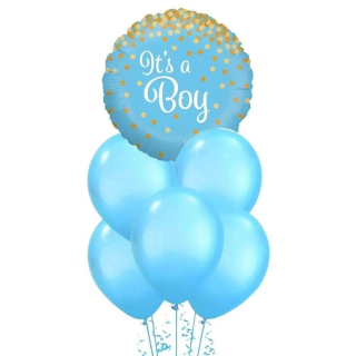 It’s a Baby Boy! Helium Balloon Set – 7 pcs