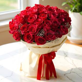 ❤️ Ultimate Passion 50 Red Rose Bouquet