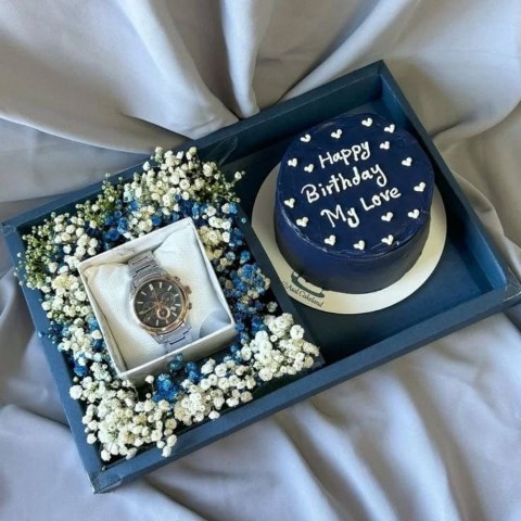 Blue Birthday Splendor Gift Box