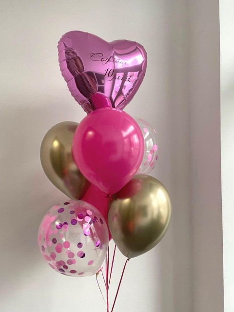 💖 Sofia’s 10th Birthday Balloon Bouquet