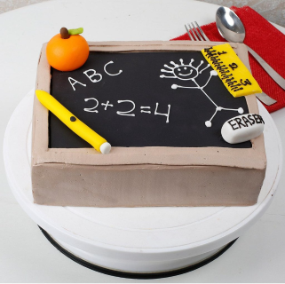 Chalkboard Theme Cake