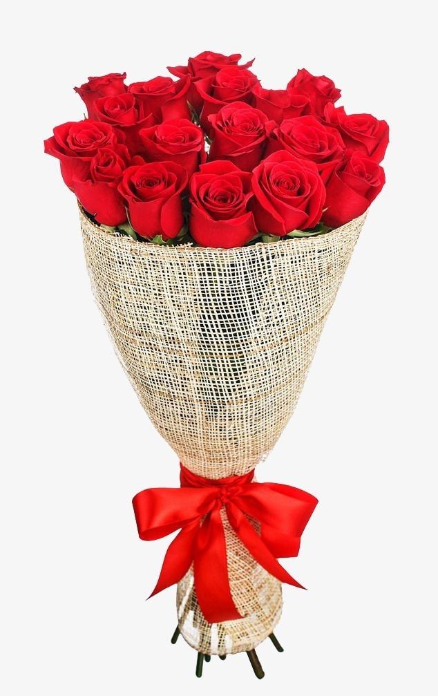 🌹 Classic Red Rose Bouquet – Burlap Wrap