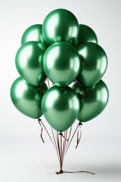 🍃 Elegant Party Balloon – Metallic Green