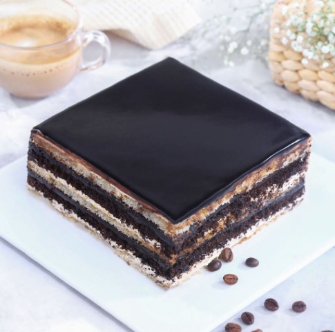 ☕ Chocolate Coffee Opera Cake – A Rich Fusion