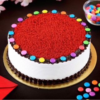 Red Velvet Gems Cake