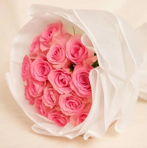 💗 Blush Rose Cloud Bouquet - Image 2