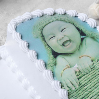 Smiley Cartoon Cream Cake - Image 4