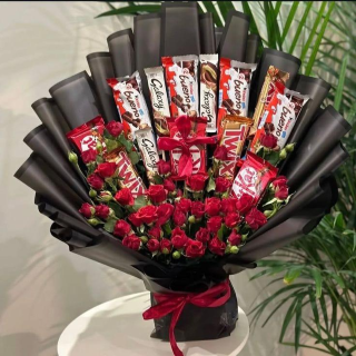 Chocolate and Flower Bouquet