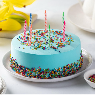 Vibrant Sprinkle Birthday Cake