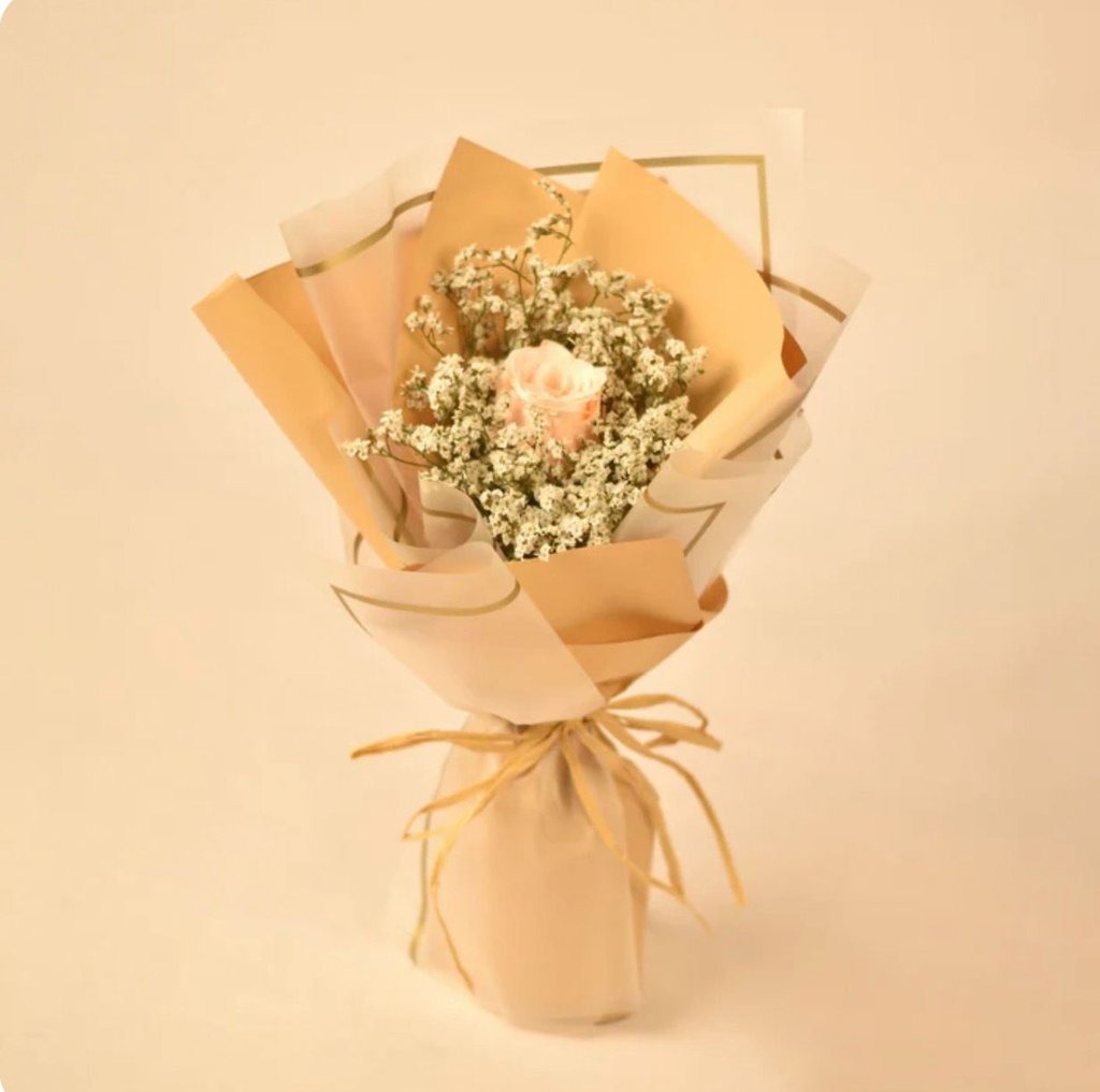 🌸 Blush Petal Charm Bouquet