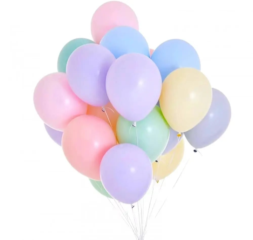 Pastel Party Balloons 8 pcs