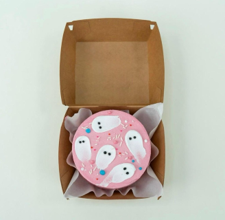 Pastel Ghost Party Bento Cake