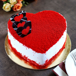 Romantic Red Velvet Heart Cake – A Sweet Gesture of Love
