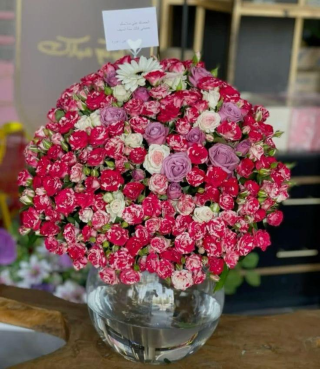 Vibrant Spray Rose Dome