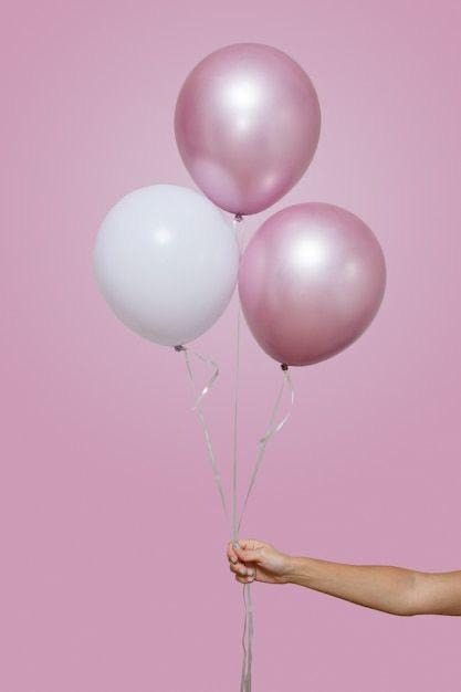 🎈 Rose Gold & White Balloon Set