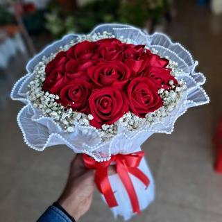 Lace & Rouge Hand Bouquet