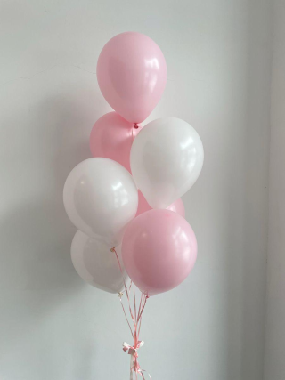 Pink & White Balloon Bouquet