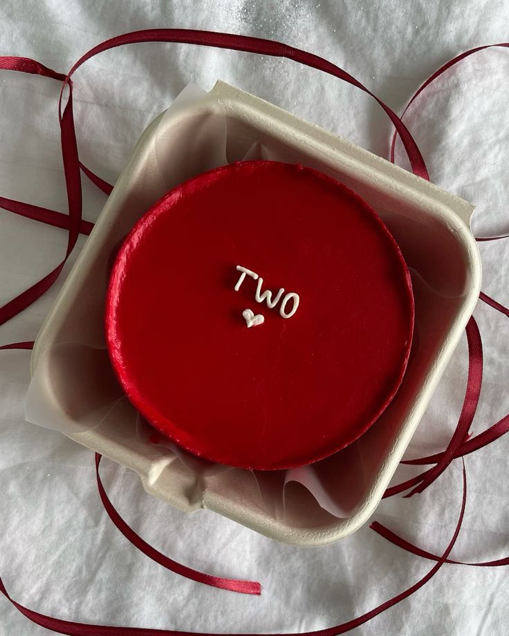 "TWO" Years & Counting Bento Cake
