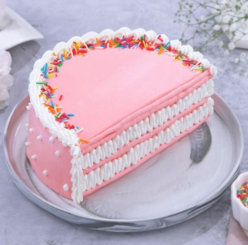 🎀 Pink Delight Cream Cake – A Pretty Treat - Image 3