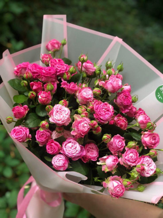 Sweet Pink Spray Rose Bouquet