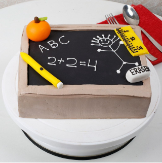 Chalkboard Theme Cake - Image 2