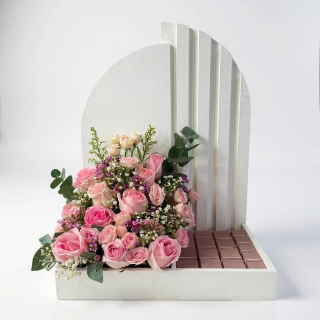 Pink Celebration Floral Arrangement - Image 2